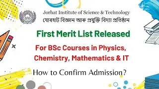 JIST First Merit List Released | Category Wise Cut Off | How to Confirm Your Admission?