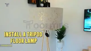 How to Install Tripod Floor Lamp DIY 🔥 Amazon Decorative Corner Lights IKEA