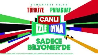 Türkiye - Paraguay Maçını Sadece Bilyoner'de Canlı İzle & Canlı Oyna! 💚