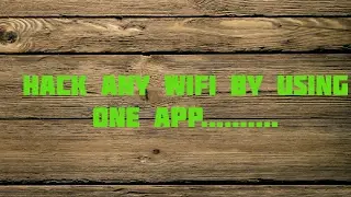 How can we hack wifi password(no root)