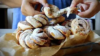 БУЛОЧКИ С САХАРОМ И КОРИЦЕЙ / ПРОСТАЯ ФОРМОВКА