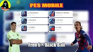 Signing free agent 6× black ball today in pes mobile 2021 😎 all players the best 💥