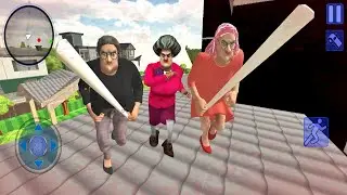 Angry Teacher on the Roof Miss T in New House Scary Evil Teacher Escape Game - Hard Gameplay