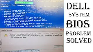 computer hardware may not support booting to this disk solved || dell bios problem solved