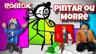 CONSEGUIMOS AVANÇAR E ACHAMOS O QUERTO PRETO - PINTAR OU  MORRER? - ROBLOX