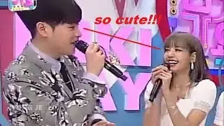 P.O x LISA (cute moment) @Inkigayo 20190407