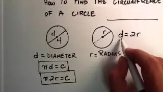 How to Find the Circumference ( The Distance Around the Outside ) of a Circle