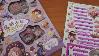 JOURNAL STICKER MOMO MAGIC UNGU | JOURNALING | STICKER CUTE | JOURNAL WITH ME