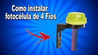 Como instalar fotocélula de 4 Fios.