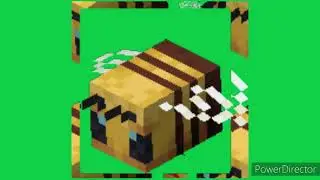 Minecraft Bee Green Screen Chroma Key