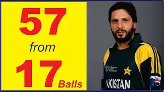 Blasting 57 from 17 balls Shahid Khan Afridi in T10 Series Sharjah - 2018