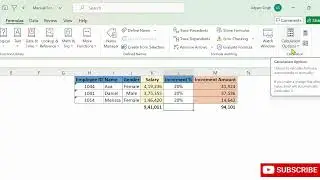 Calculation Option in Excel | Manual & Automatic #shorts
