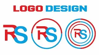 Creative Logo Design | RS Letter Logo Design in CorelDRAW
