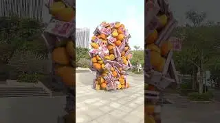Fruit pair collision c4d animation special effects decompression