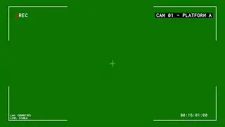 Free 4K Video CCTV Realistic Surveillance Camera Overlay VFX Royalty Free to use on Chroma