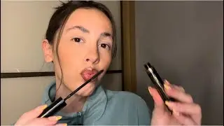 ASMR- Kiss painting your makeup💋 (fast and chaotic)