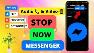 How to stop audio 📞 and video 📲 call on Messenger 2023 || Stop video and audio call from messenger