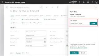 How to import data to Business Central by uploading a file with Power Automate (No customization)