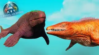 MORO's TYLOSAURUS vs. AQUATIC CREATURES | Ark Ascended Battle [Ep.17]