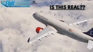 Inibuilds SAS A320neo Landing at Ålesund Vigra in Microsoft flight sim, Mountainous Approach&Landing