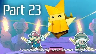 Part 23: Paper Mario: The Origami King Let's Play (Switch) Olivia Singing & Fire Vellumental Cave