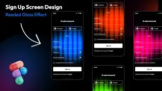 Stay Ahead in 2024 with this Reeded Glass Effect | Signup Screen Design