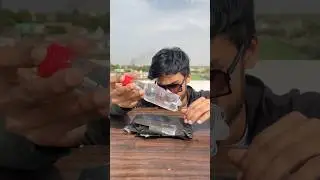 Car Burning From Bottle #shorts #mravi