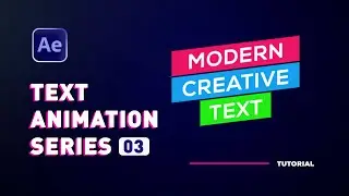 Text Animation 03 After Effects Tutorials for Beginners