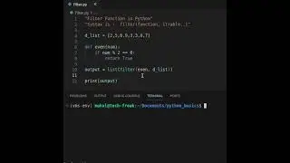 Filter Function in Python 