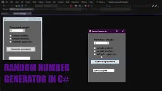 How to Make a Random Password Generator in C# | C# Tutorial