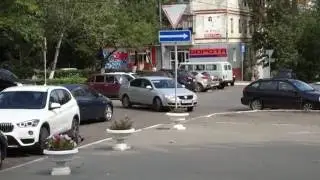 САРАНСК,  ВЫЕЗД  на  ПЕРЕКРЁСТОК  ЗАДОМ ( 1.)
