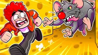 ESCAPEI DE UM RATO GIGANTE NO ROBLOX! - [CHEESE ESCAPE]
