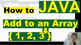 How to add to an array in Java