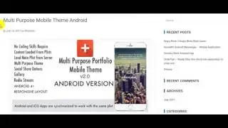 Multi Purpose Mobile Theme Android free DOwnload