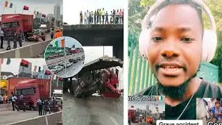 côte d'ivoire: Grave accident Des gros camions à abidjan 😭