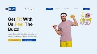 Build Fitness Landing Page Using HTML & CSS
