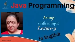 One Dimensional Array in Java in English