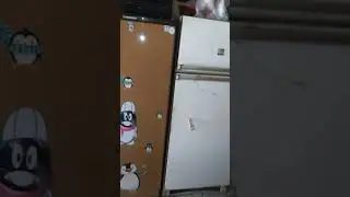 Transformei uma geladeira velha em freezer.