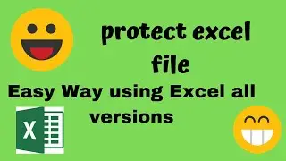 Protect Excel file with password II Excel 2019/16/13/10 all versions II Microsoft Excel Tutorial