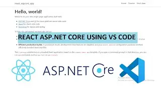 Create React JS with ASP.NET Core Application using Visual Studio Code