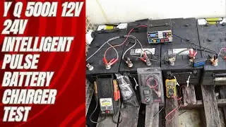 Y Q 500A 12V 24V intelligent pulse battery charger test