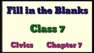 Fill in the blanks class 7 civics/ Market around us