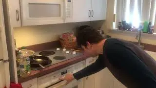 Preheating the oven