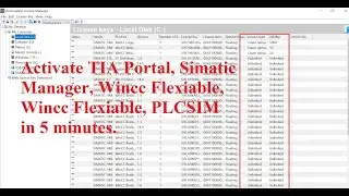 Activate TIA Portal, Simatic manager, Wincc flexible, Wincc professional, PLCSIM in 5 minutes