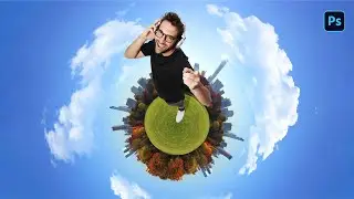 CÓMO hacer EFECTO TINY PLANET  360° - PHOTOSHOP - TUTORIAL (RÁPIDO Y FÁCIL)💯