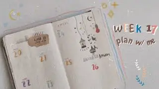 Plan With Me | Bullet Journal Weekly Setup : April 20 - 26, 2020 | Week 17 📑