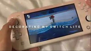 🌷decorating my nintendo switch lite ☁️