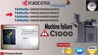 Kyocera Taskalfa- 4002i/5002i/6002i Error Code - C1000 || Kyocera Taskalfa Machine failure - C1000