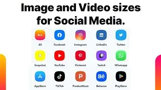 image and video sizes for all social media | Photoshop & Illustrator 