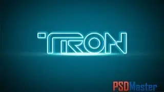 Красивый текст в стиле TRON в фотошопе